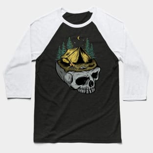 skull camp Baseball T-Shirt